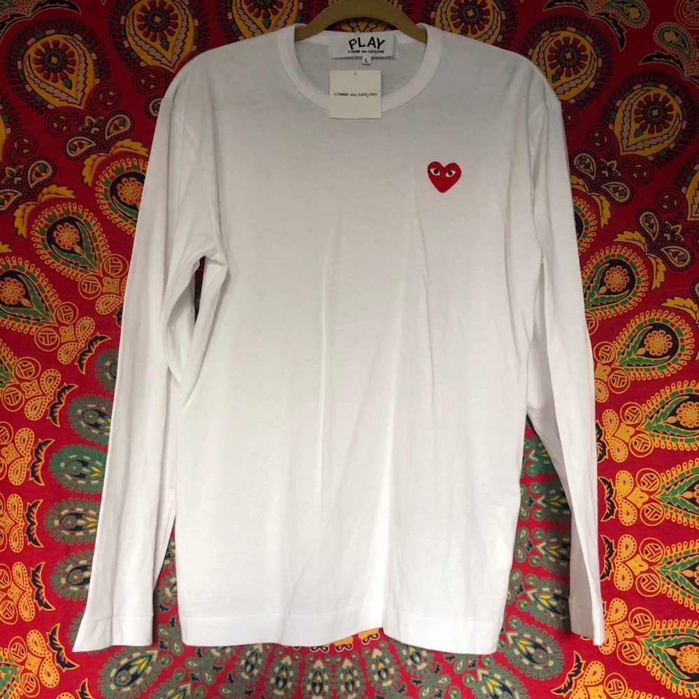 Comme des Garçons white long sleeve